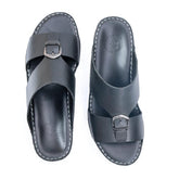 AN- 4801 - Full Black Luxury Arabic Sandal for Men