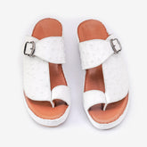 AN- 4810 - White / Tan Luxury Arabic Sandal for Men