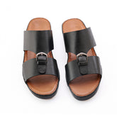 AN- 4801 - Black / Tan Luxury Arabic Sandal for Men