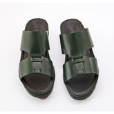 AN- 4806- Green / Black Luxury Arabic Sandal for Men