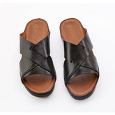 AN- 4805 - Black / Tan Luxury Arabic Sandal for Men