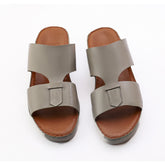 AN- 4804 - Gray / Tan Luxury Arabic Sandal for Men