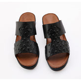 AN- 4808 - Black / Tan Luxury Arabic Sandal for Men
