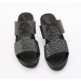 AN- 4808 - Full Black Luxury Arabic Sandal for Men