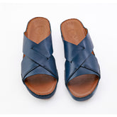 AN- 4805 - Blue / Tan Luxury Arabic Sandal for Men