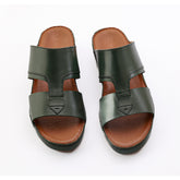 AN- 4803 - Green / Tan Luxury Arabic Sandal for Men