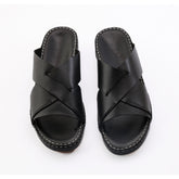 AN- 4805 - Black Luxury Arabic Sandal for Men
