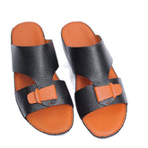 AN- 4853 - Black / Tan Luxury Arabic Sandal for Men