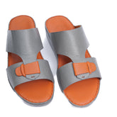 AN- 4853 Gray / Tan - Luxury Arabic Sandal for Men
