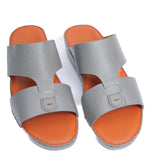 AN- 4851 Gray / Tan - Luxury Arabic Sandal for Men