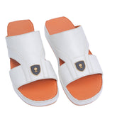 AN- 4849 - White / Tan Luxury Arabic Sandal for Men