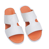 AN- 4850 White / Tan - Luxury Arabic Sandal for Men