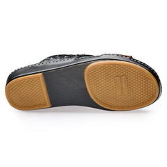 AN-7005 – Tan / Black - Dual Tone Ostrich Textured Arabic Sandal for Men