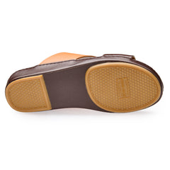 AN-7006 – Brown / Tan – Dual Shade Soft Luxury Arabic Sandal for Men