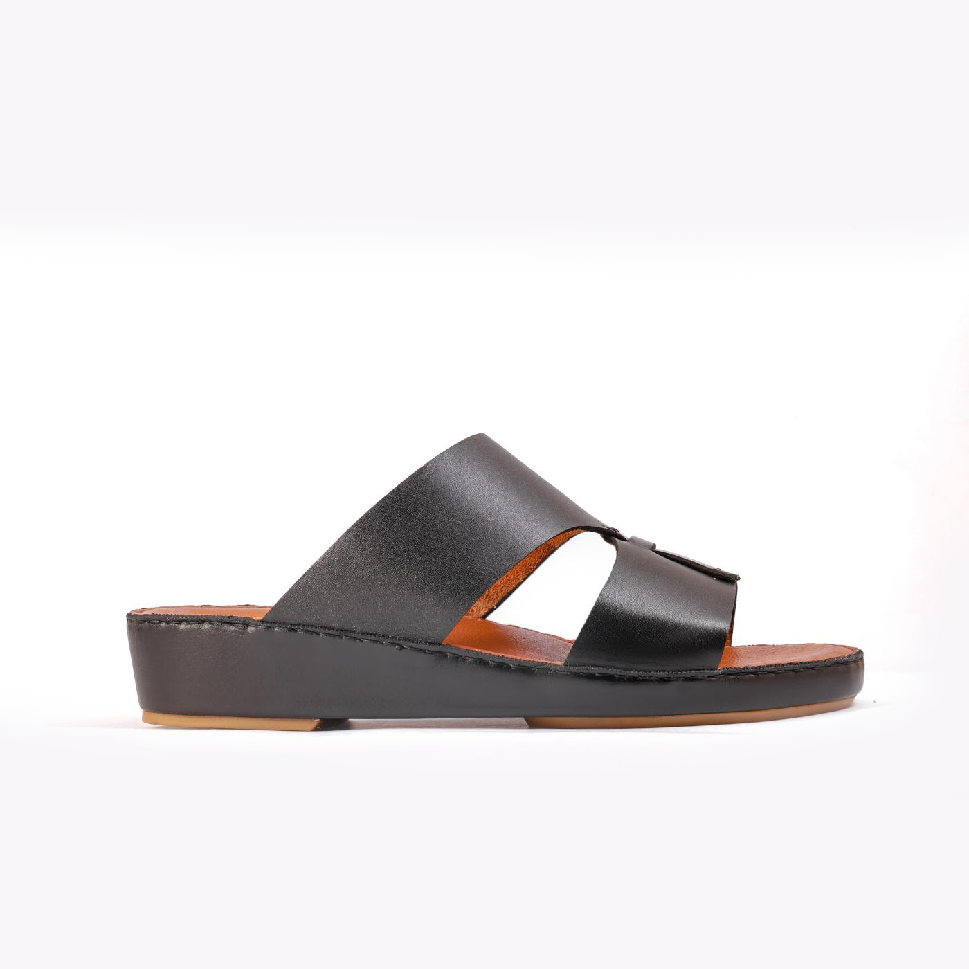 AN-2001- Black Luxury Arabic Sandal for Men