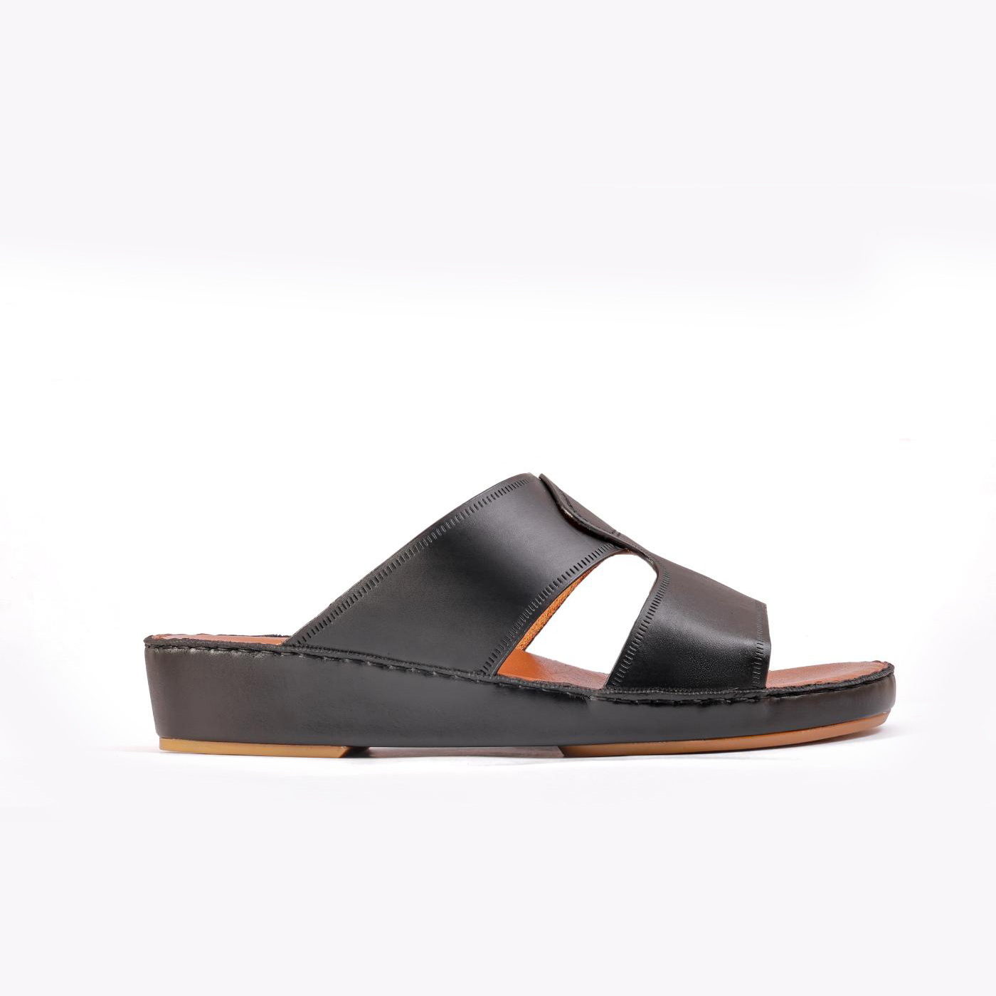 AN-2002- Black Luxury Arabic Sandal for Men