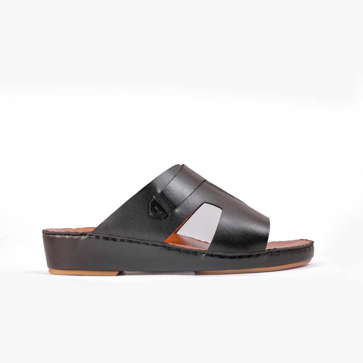 AN-2003- Black Luxury Arabic Sandal for Men