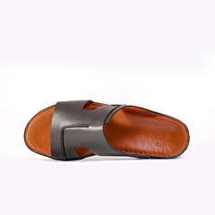 AN- 4807 Black / Tan - Luxury Arabic Sandal for Men