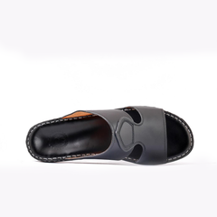 AN-2007- Black Luxury Arabic Sandal for Men