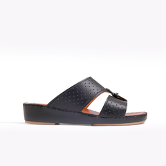 AN-2008- Black Luxury Arabic Sandal for Men