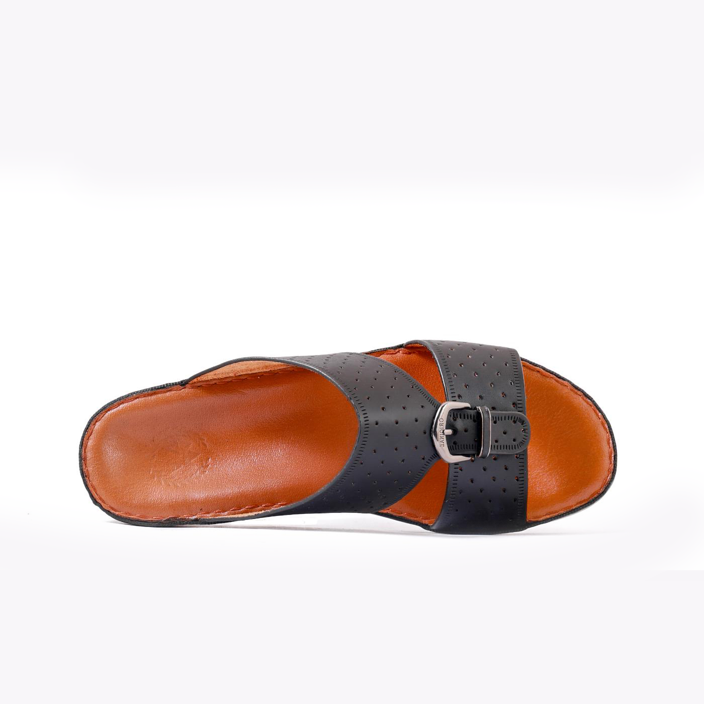 AN-2008- Black Luxury Arabic Sandal for Men