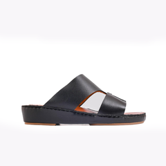 AN- 4804 Black / Tan - Luxury Arabic Sandal for Men