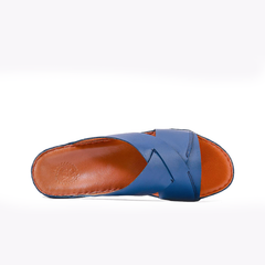 AN-2011- Blue Luxury Arabic Sandal for Men