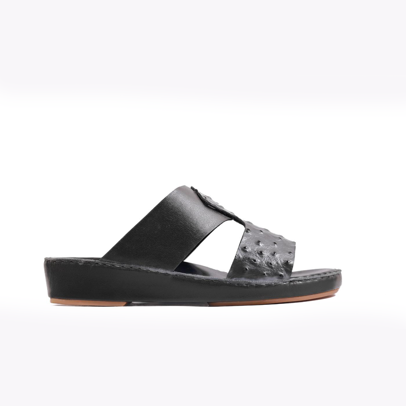 AN-2013- Black Luxury Arabic Sandal for Men