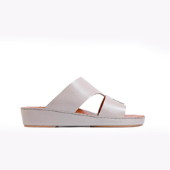 AN-2014- White Luxury Arabic Sandal for Men