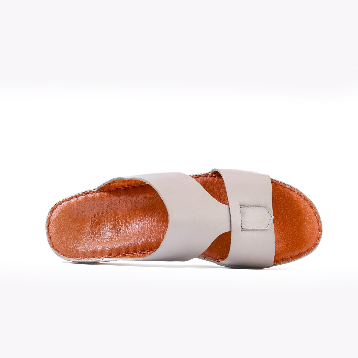 AN-2014- White Luxury Arabic Sandal for Men