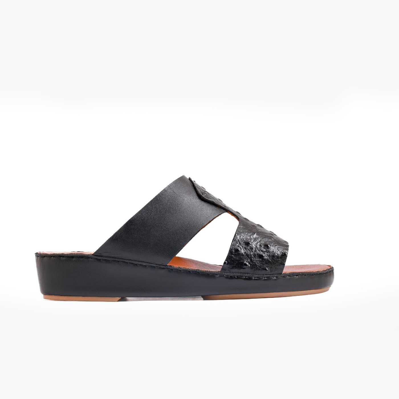 AN-2016- Black Luxury Arabic Sandal for Men