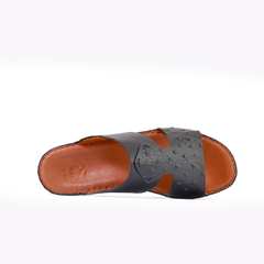 AN-2016- Black Luxury Arabic Sandal for Men