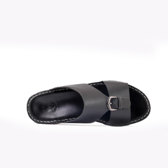 AN- 4801 - Full Black Luxury Arabic Sandal for Men
