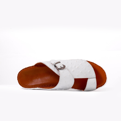 AN- 4810 White / Tan - Luxury Arabic Sandal for Men