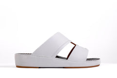 AN- 4803 - White / Black Luxury Arabic Sandal for Men