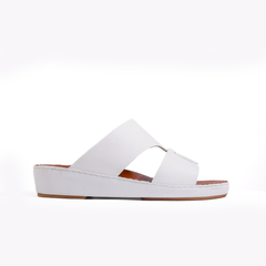 AN-2026- White Luxury Arabic Sandal for Men