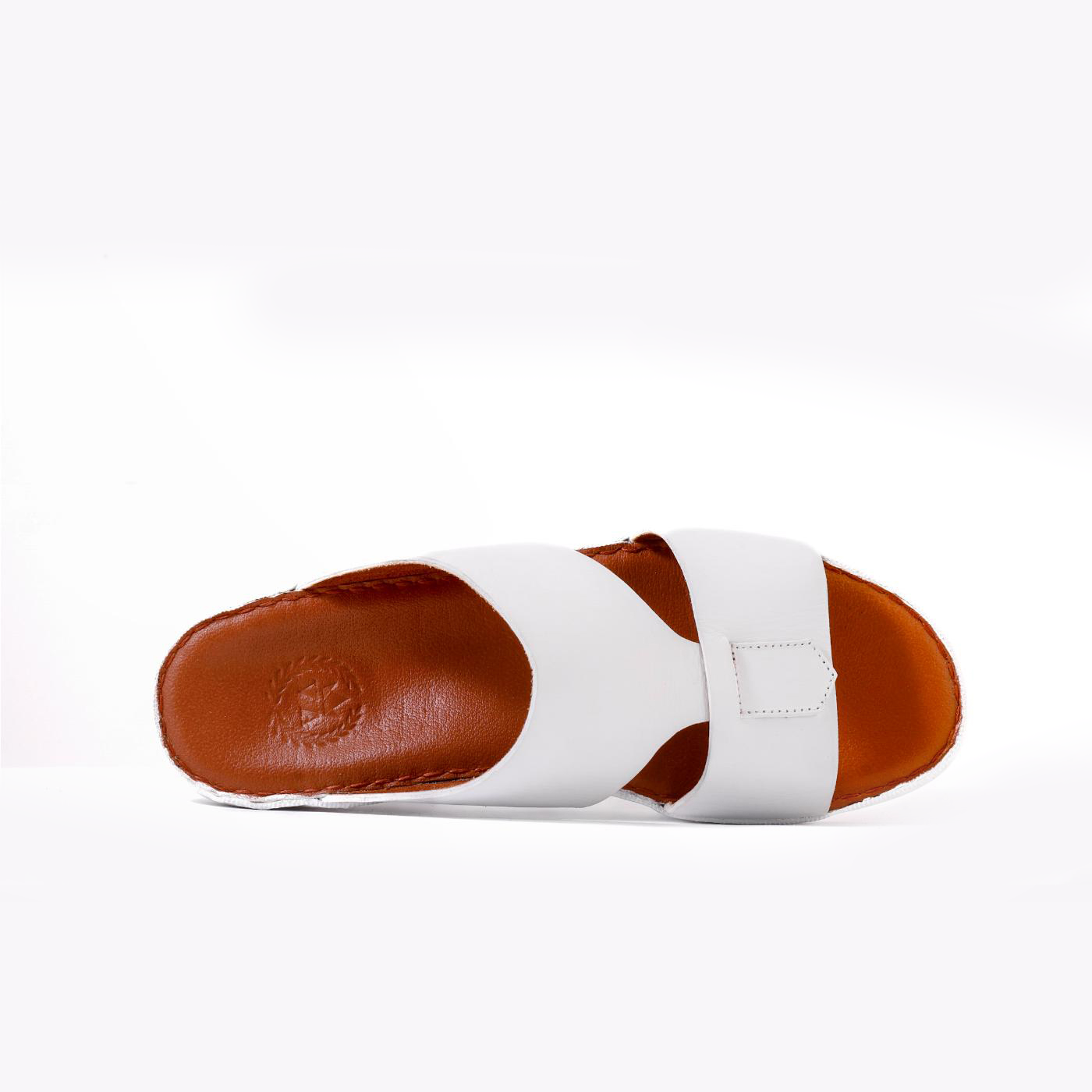 AN-2026- White Luxury Arabic Sandal for Men