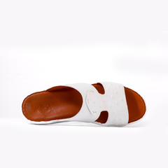 AN-2027- White Luxury Arabic Sandal for Men