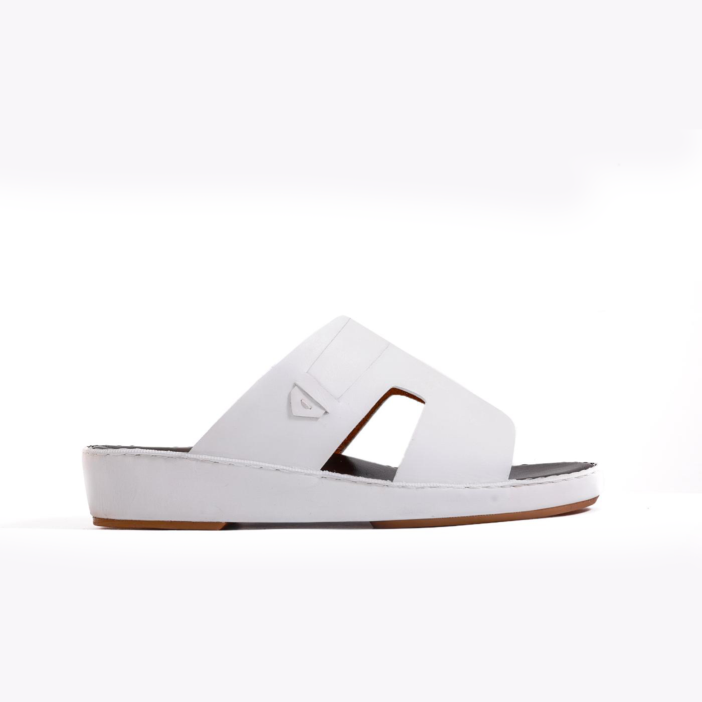 AN-2029- White Luxury Arabic Sandal for Men