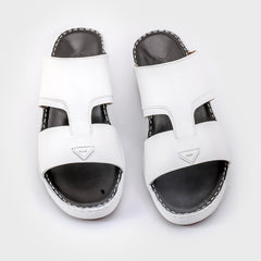 AN- 4803  White / Black - Luxury Arabic Sandal for Men