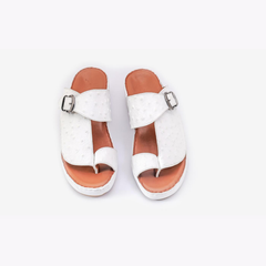 AN-2022- White Luxury Arabic Sandal for Men