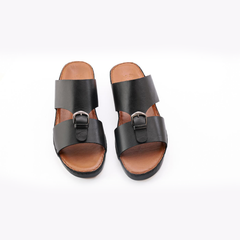 AN-2018- Black Luxury Arabic Sandal for Men