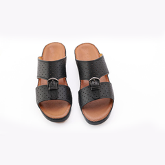 AN-2008- Black Luxury Arabic Sandal for Men