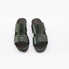 AN-2004- Green Luxury Arabic Sandal for Men