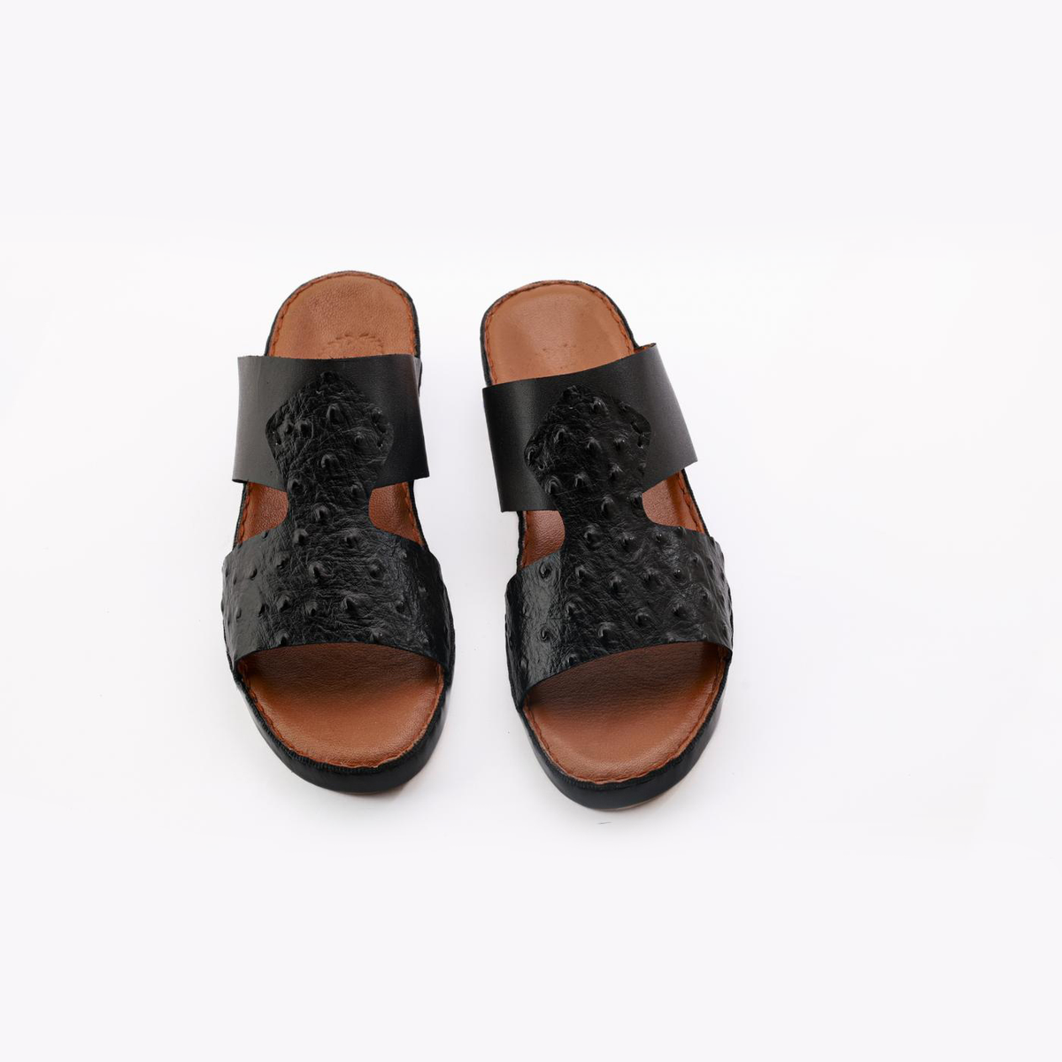 AN-2016- Black Luxury Arabic Sandal for Men