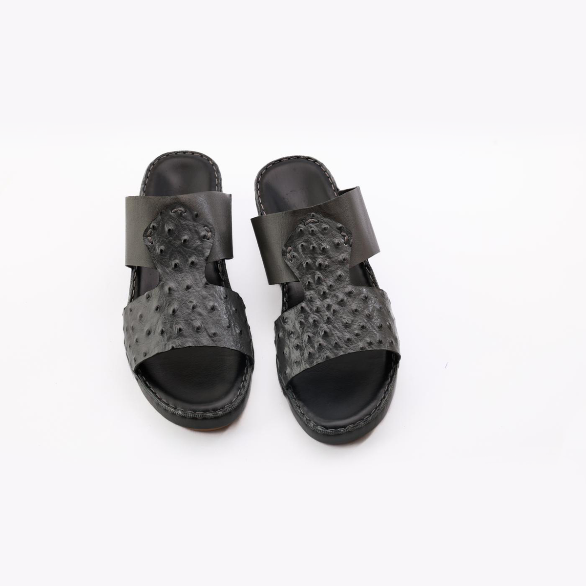 AN-2013- Black Luxury Arabic Sandal for Men