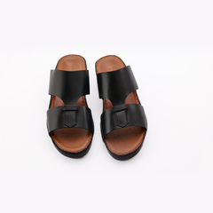 AN-2010- Black Luxury Arabic Sandal for Men