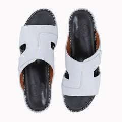 AN- 4807 White / Black - Luxury Arabic Sandal for Men