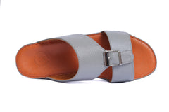AN- 4852 - Gray / Tan Luxury Arabic Sandal for Men
