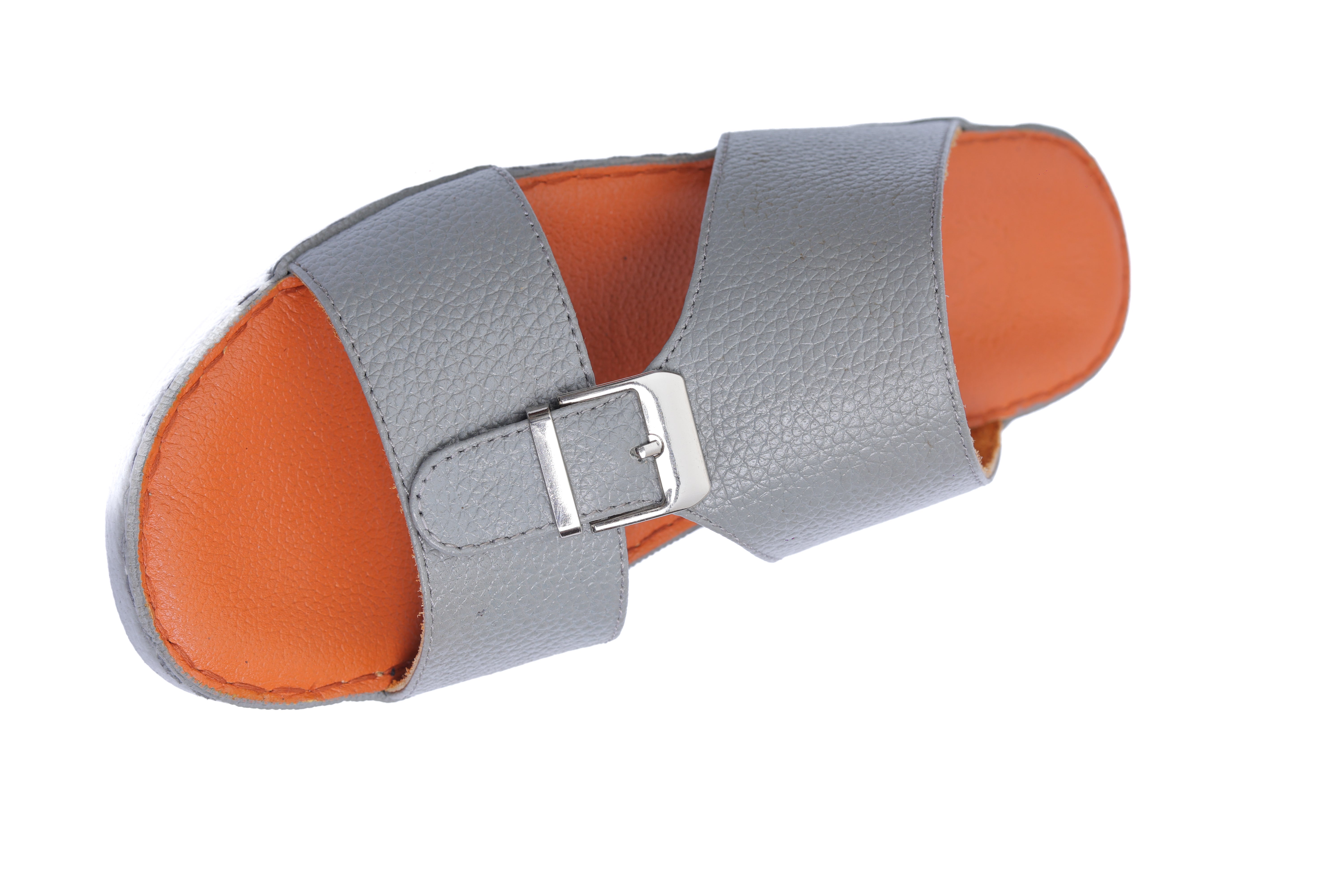 AN- 4852 - Gray / Tan Luxury Arabic Sandal for Men